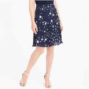 NWT J.Crew Star Pleated Skirt